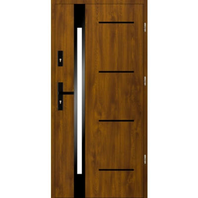 Drzwi S60 A53 BLACK Złoty Dąb 72 mm